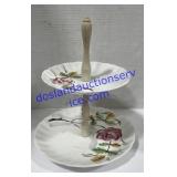 Rose Two Tier Dessert Tray