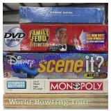 Family Fued , Monopoly , Scene It , Rummy Royal &