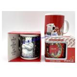 3 Coca Cola Collectors Mugs