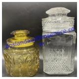 Pair of Glass Canisters