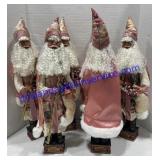 Lot of (6) Decorative Matching Santas (20")
