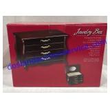 Interior Cherry Finish Jewelry Box