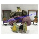 Misc Decor -Frog , Picture Frames & Carrot Chairs