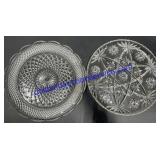 Pair of Round Glass Platters