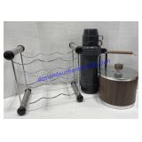 Wine Rack, Thermos & Ice Bucket
