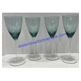 Set of (4) Stemmed Glasses