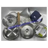 Canning Strainer, Bundt Pans, Pie Pans, Etc..