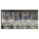 Gold Rimmed  Whiskey Glasses
