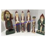 Wooden Christmas Decor Santas