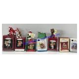 Flat of Hallmark Christmas Ornaments
