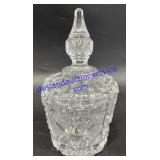 Small Crystal Dish & Lid (6")