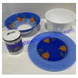 Matching Bowl & Plate Set , Mixing Bowl & Candle