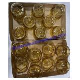 Two Flats of Glass Dessert Dishes