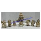 Matching Christmas Santa & Snowman Ornaments