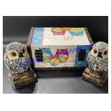 Owl Book-Ends & Keepsake Box