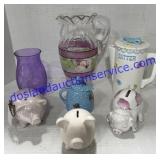 Misc Decor Vases , Piggy Banks