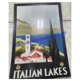 2 x Italian Lakes Posters 36" x 24"