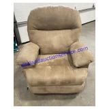 Mocha Colored Suede Recliner -Missing Power Cord