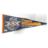 1985 Bears NFC Champs Pendant Flag (29 x 12)