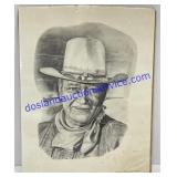 John Wayne Sketch Print (20 x 16)
