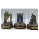 Lot of (3) John Wayne Hand-Painted Sculptures