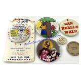 Bag of Misc. Buttons & Wooden Nickel