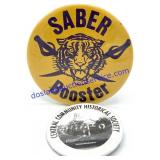 Saber Booster & Historical Society Button