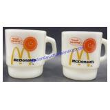Pair of Vintage Fire King McDonald
