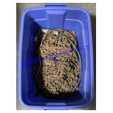 Tote of Chains & Drain Snake