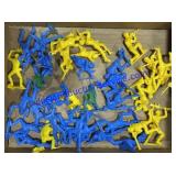 Flat of Plastic Army Toys