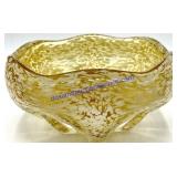 Hand Blown Art Glass Speckled Bowl (8 x 8 x 4)