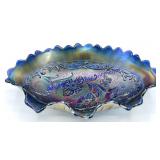 Northwood Glass Poppy Electric Blue Carnival