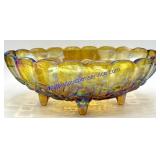 Indiana Glass Iridescent Carnival-Amber Harvest