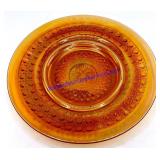 Orange Carnival Glass Plate? (6")