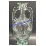 Double Handled Glass Jug Vase (15")