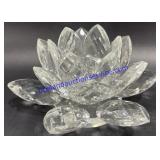 Glass Flower Candle Holder (4")