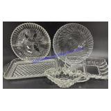 Flat of Misc Decorative Glassware