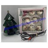 Light Up Decorative Christmas Tree & Ornaments