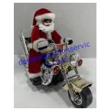 Motorcycle Riding Santa