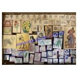 Flat of Rubber & Foam Stamps