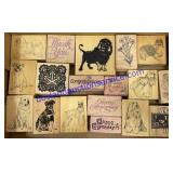 Flat of Rubber Stamps