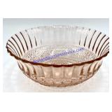 Vintage Pink Depression Glass Diamond Dish Bowl