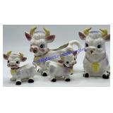 Vintage Porcelain Cow Figurines