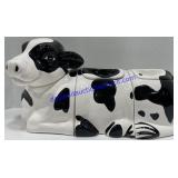 Ceramic 3 Piece Cow Canister Set