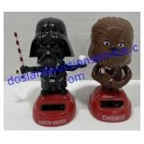 Chewie & Darth Vader Solar Bobble Heads