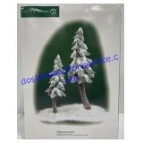 Village Accessories Flocked Pine Trees