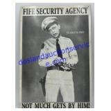 Barney Fife Tin Picture W/ Magnets On Back