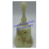 Hand Painted , Artist Signed Fenton Custard Glass