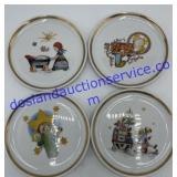 (4) The Berta Hummel Museum Miniature Plate