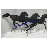 Metal Yard Decor Horses